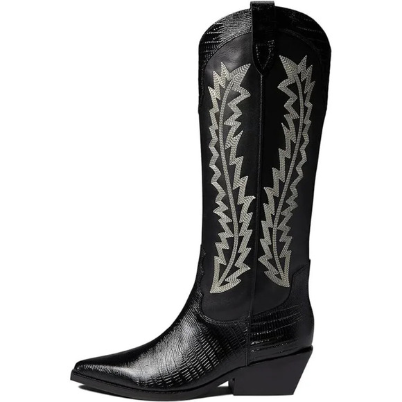 Marc Fisher Ltd Roselle Black Point Toe Boot. Sz: 7 - Picture 2 of 10